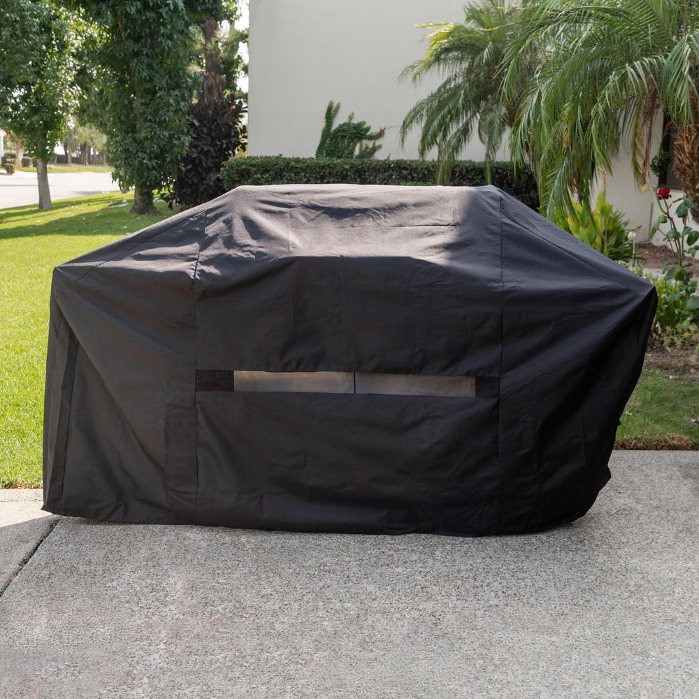 Assortment of grill covers (INDUSTRIES INC 65 in. Premium Grill Cover, Black) etc 