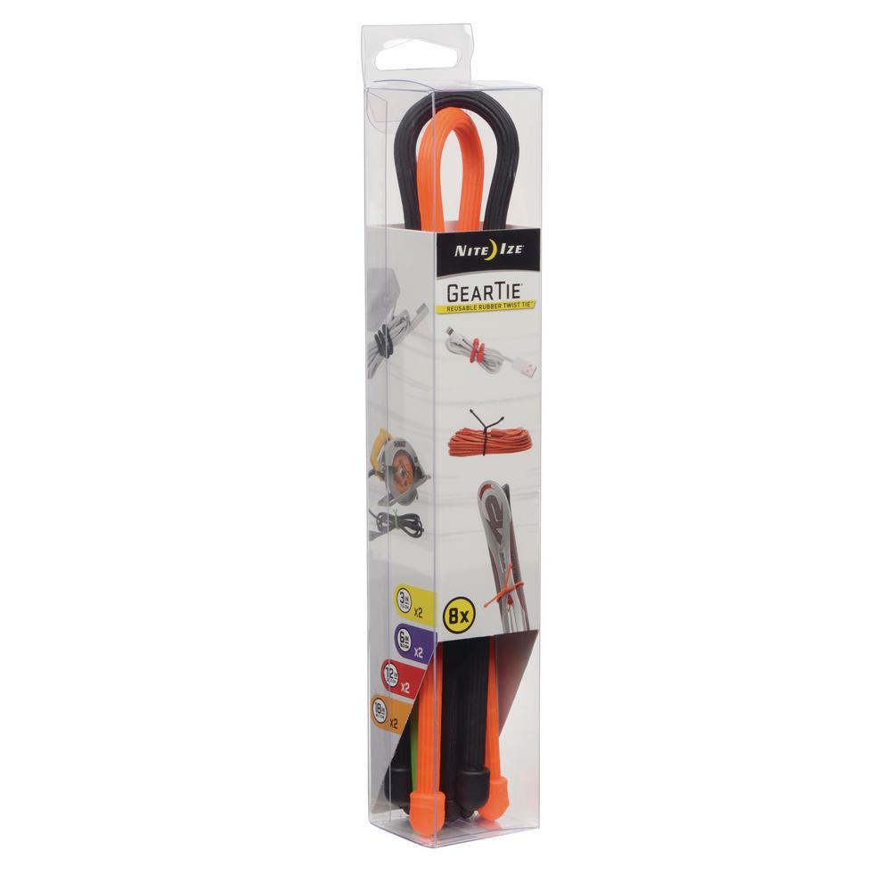 Reusable Multi-Purpose Cable Ties 12 Inch Gear Tie Wraps,Soft Twist Ties,100 PCS Releasable Zip Ties Packed with 3 Cable Organizer