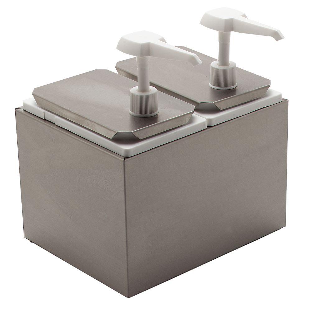 Carlisle Standard Topping Dispenser with 2 Standard Pumps and Jars