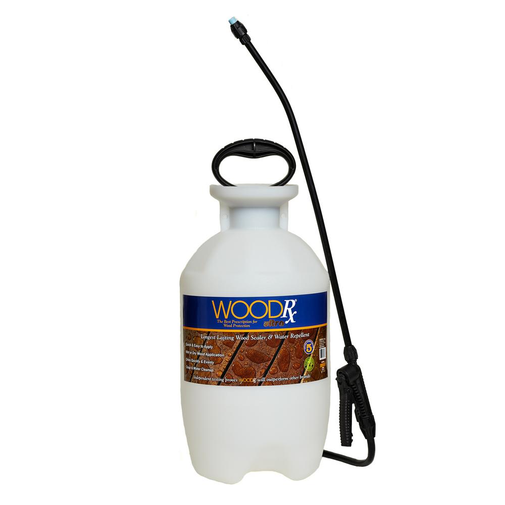 Woodrx 2 Gal Ultra Cedar Transparent Wood Stain Sealer With Pump