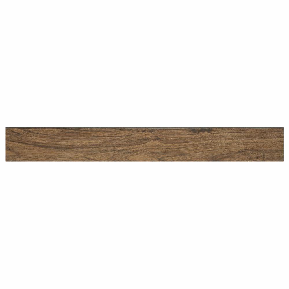 Lifeproof Toffee Wood 3 In X 24 Glazed Porcelain Bullnose Trim Glazed Porcelain Bullnose Trim Tile 0 48 Sq Ft Piece