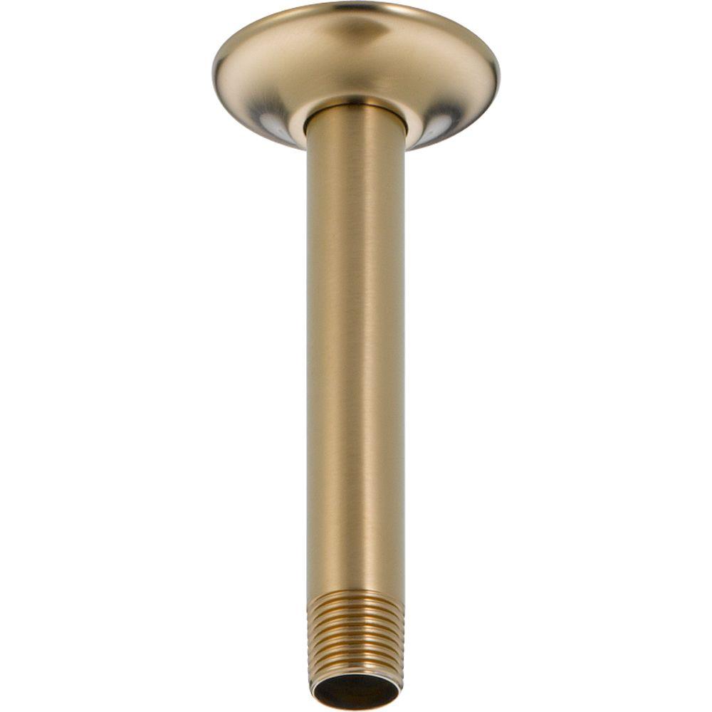 Delta Classic Ceiling Mount Shower Arm In Champagne Bronze