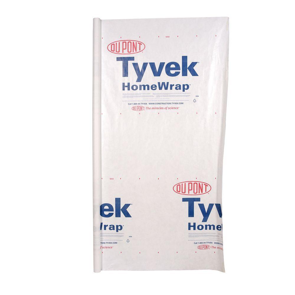 6 X 9 ft TYVEK House Wrap Paper Underlayment Siding Wall Insulation Mold Protect