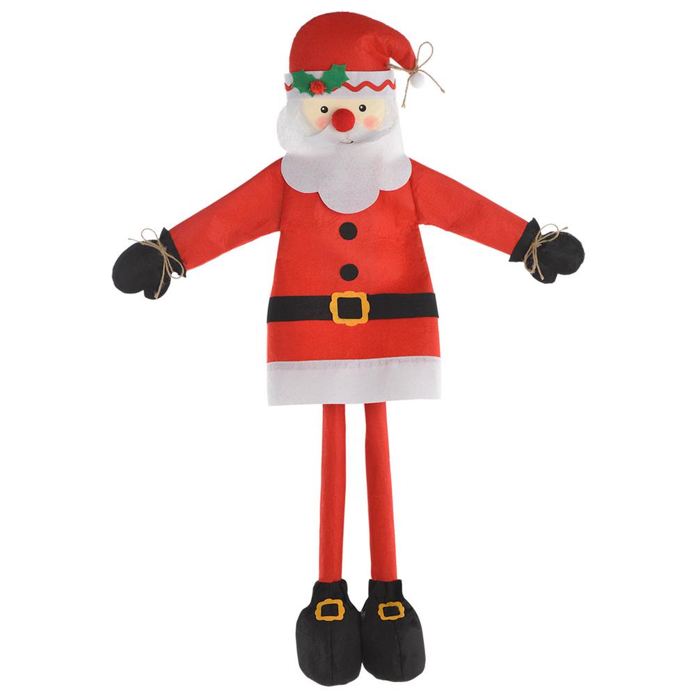 Christmas Friendly Santa Standing Decoration 2 Pack Christmas Friendly Santa Standing Decoration 2 Pack