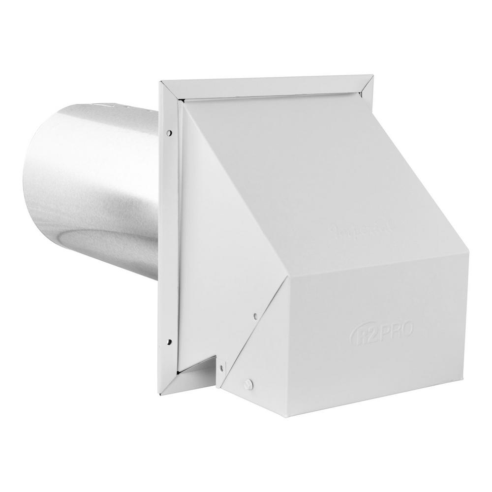 Everbilt 6 in. Heavy Duty Exhaust/Intake Hood in White-VTH0005 - The