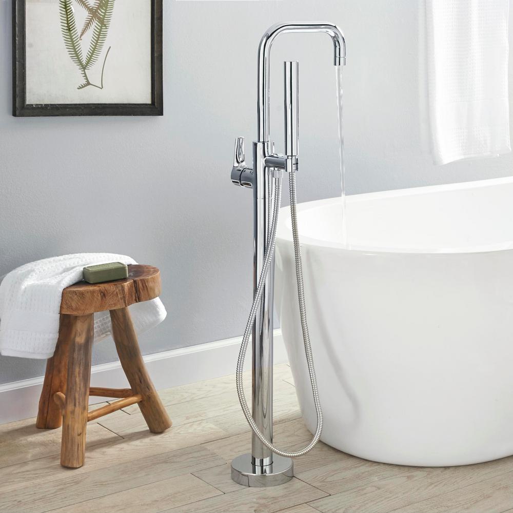 Glacier Bay Modern Single Handle Freestanding Floor Mount Tub