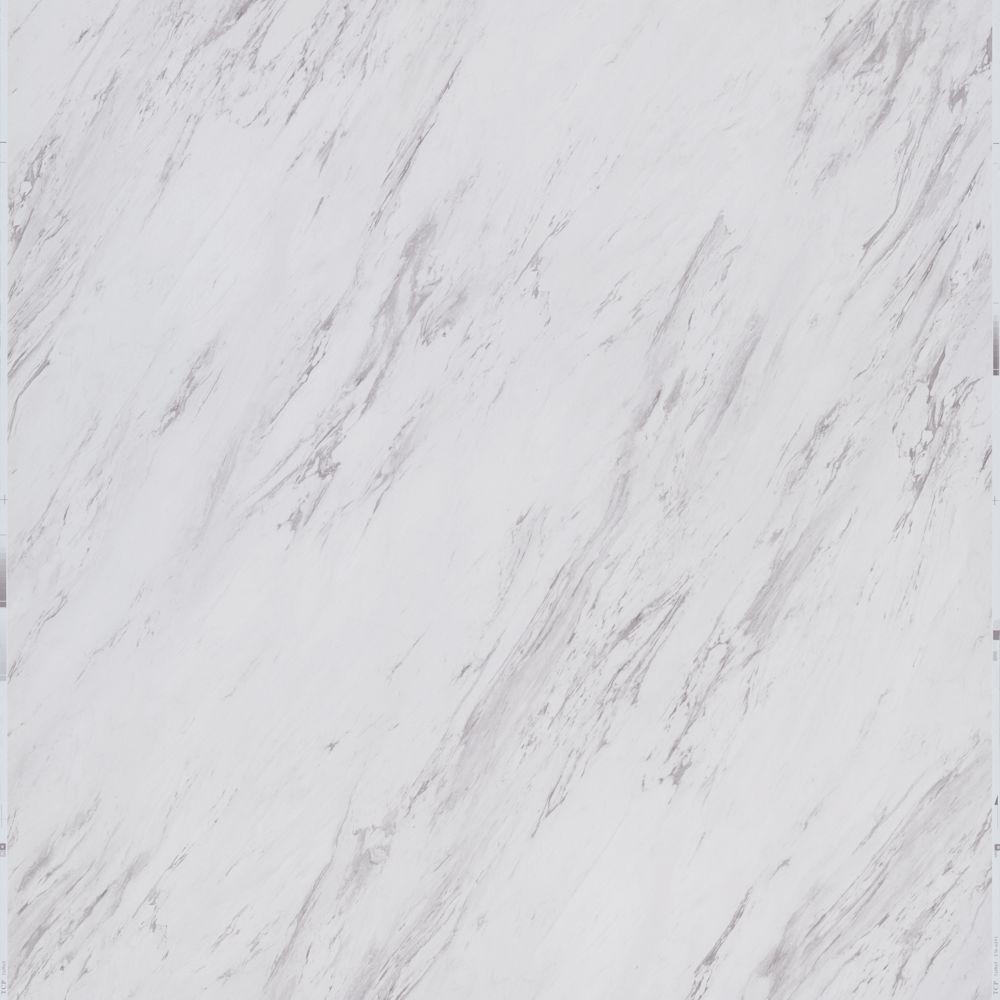 TrafficMASTER Carrara Marble 12 In X 24 In Peel And Stick Vinyl Tile   Carrara Marble Trafficmaster Luxury Vinyl Tile Ss1212 64 1000 