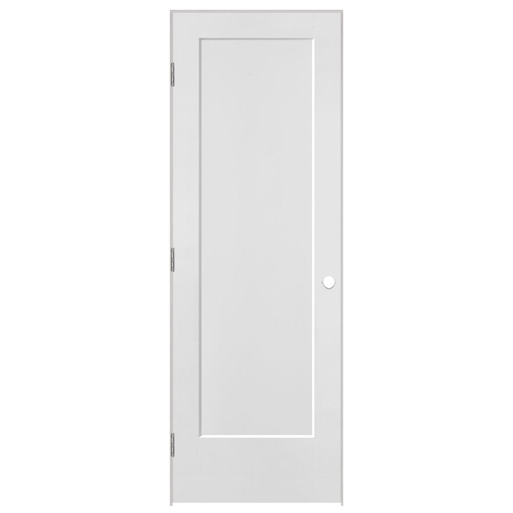 Masonite 28 in. x 80 in. Lincoln Park Primed LeftHand 1 Panel Solid