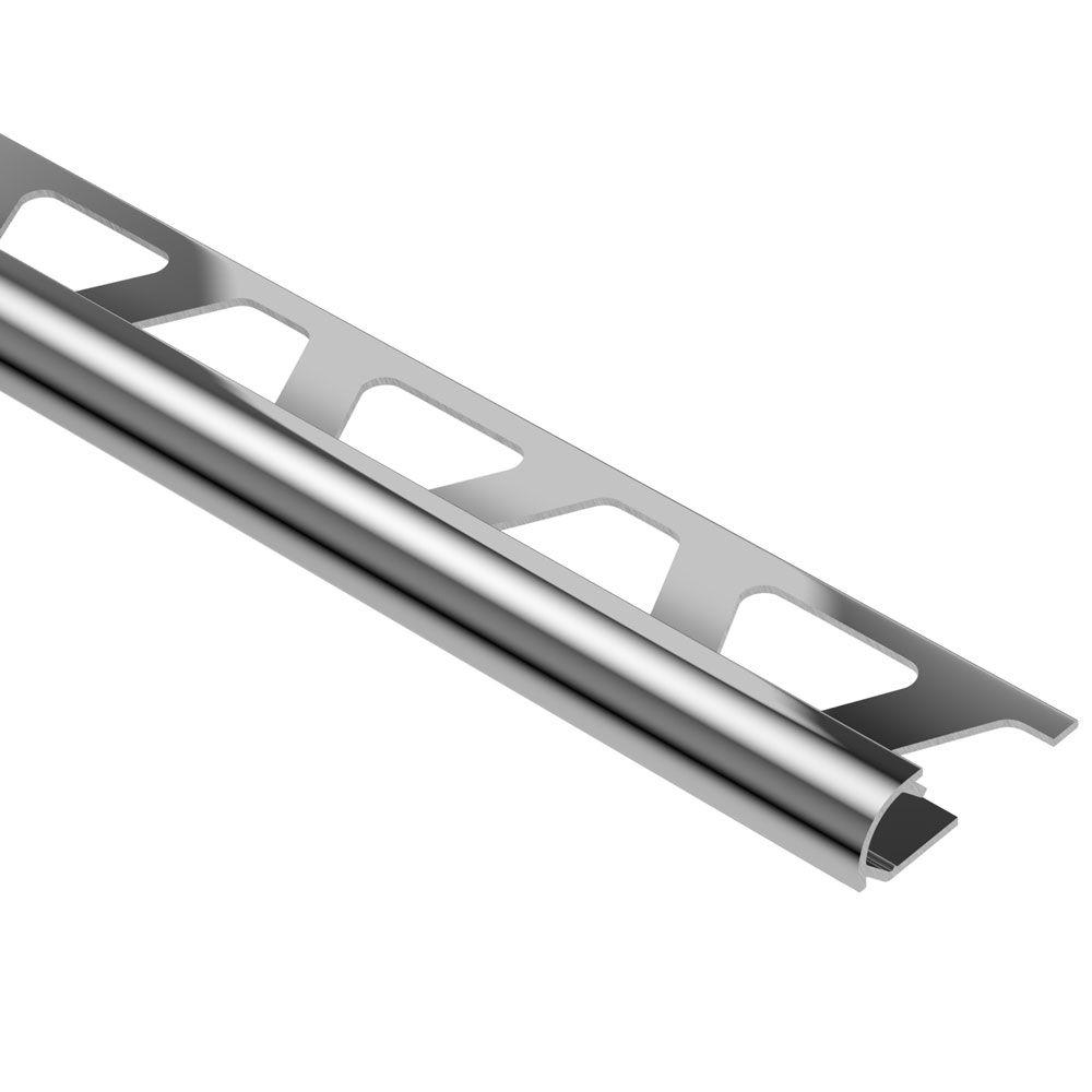 Schluter Rondec Polished Chrome Anodized Aluminum 3 8 In X Ft 2 Schluter Rondec Polished Chrome Anodized Aluminum 3 8 In X Ft 2