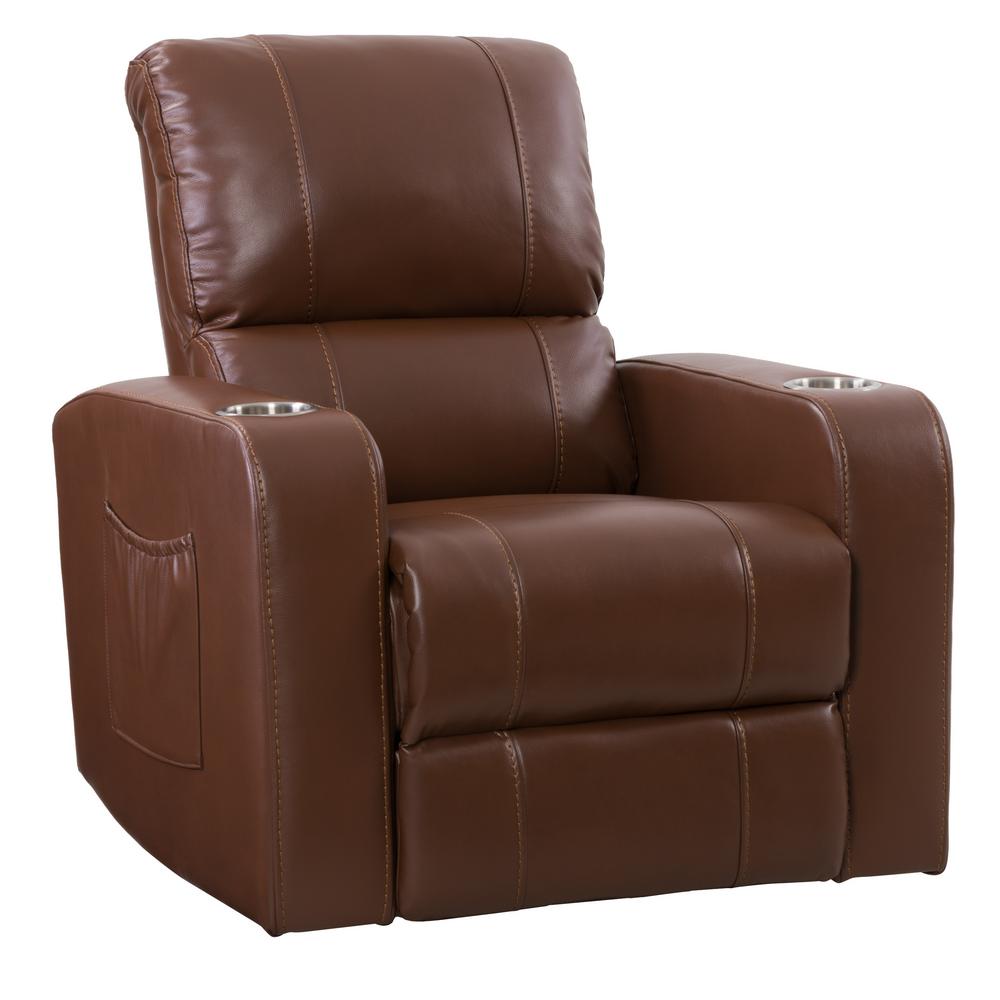 Corliving Tucson Home Theater Single Brown Leather Gel Power Recliner With Stainless Steel Cup Holders Lrb 121 R The Depot - Leather Recliner Chair With Cup Holders Corliving Tucson Home Theater Single Brown Leather Gel Power Recliner With Stainless Steel Cup Holders Lrb 121 R The Depot - Leather Recliner Chair With Cup Holders
