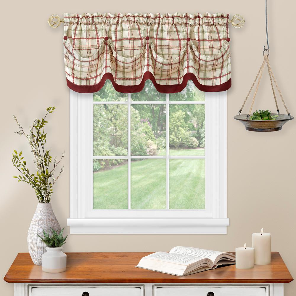 Burgundy - Window Scarves & Valances - Window Treatments - The Home Depot