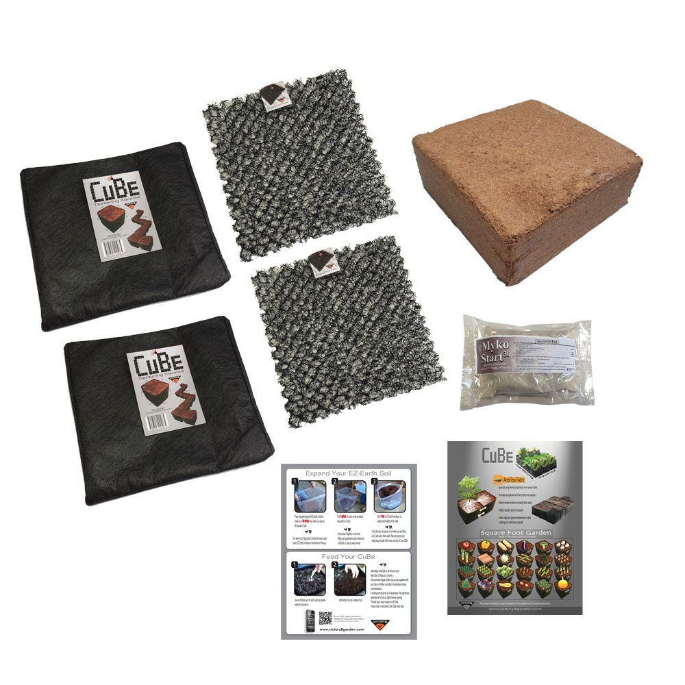 1 ft. x 1 ft. Black Modular Instant Raised Planter CuBe Kit1000kit