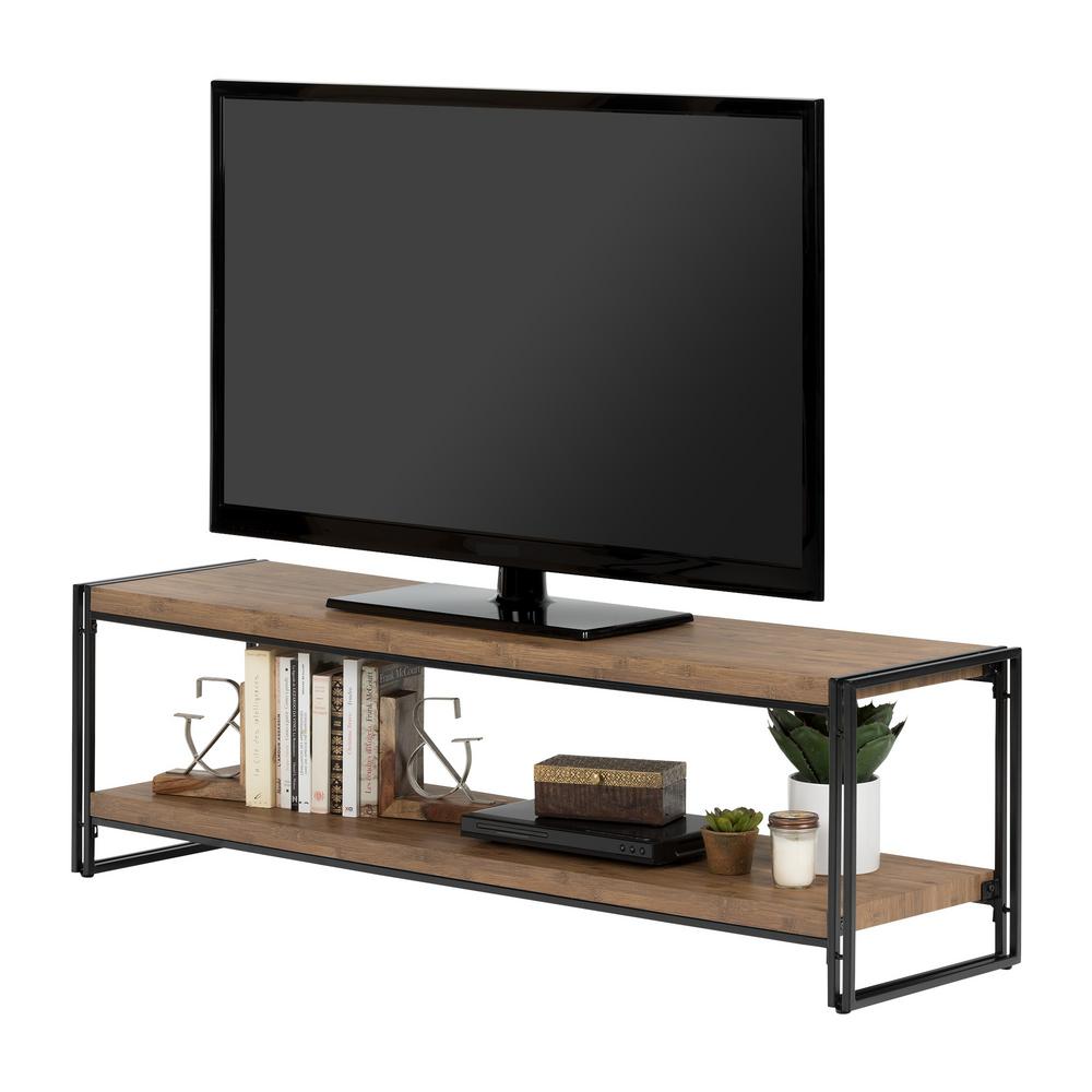 South S Gimetri Rustic Bamboo Tv Stand 11522 The Home Depot