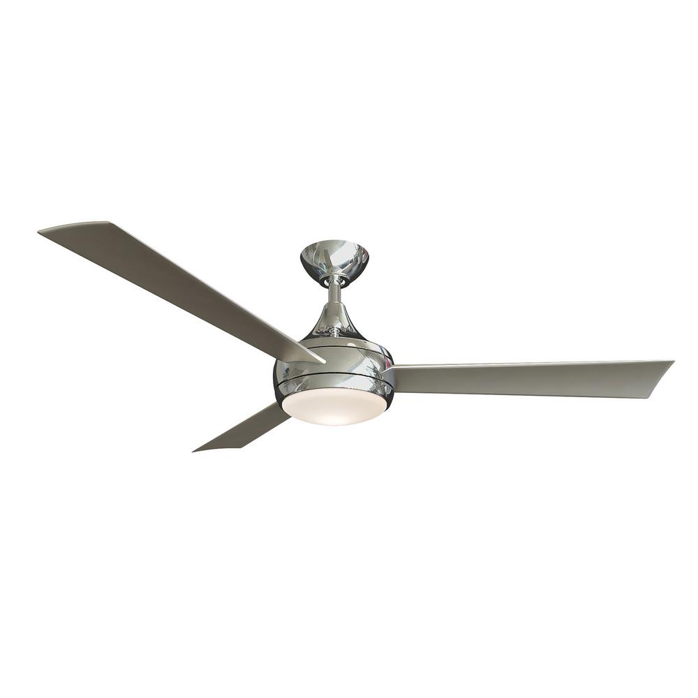 Atlas Donaire 52 In Led Indoor Outdoor Brushed Stainless Ceiling