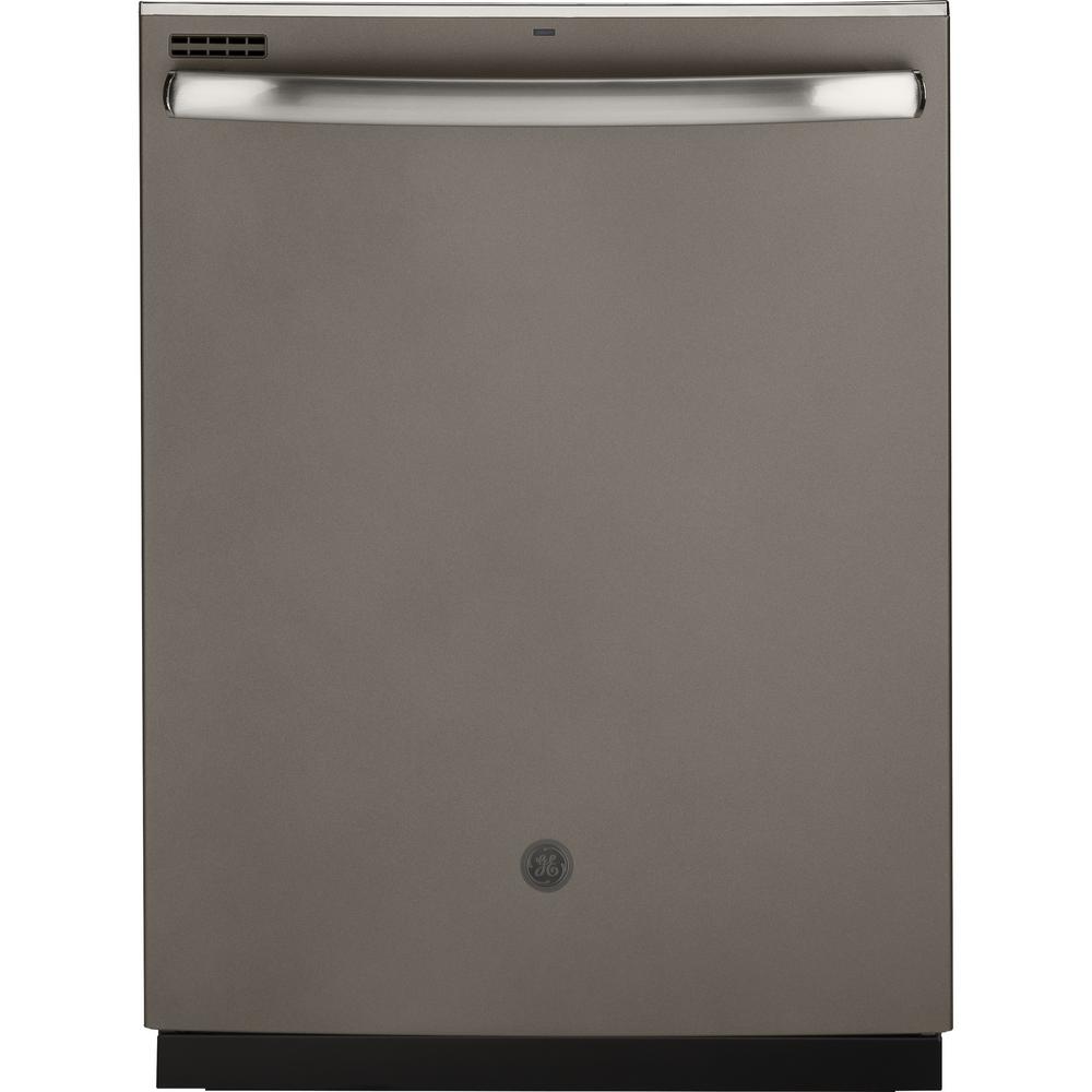 Slate Ge Hard Food Disposer Dishwashers Liances The 24 In Top Control Dishwasher Slate With Plastic Tall Tub And Steam Cleaning