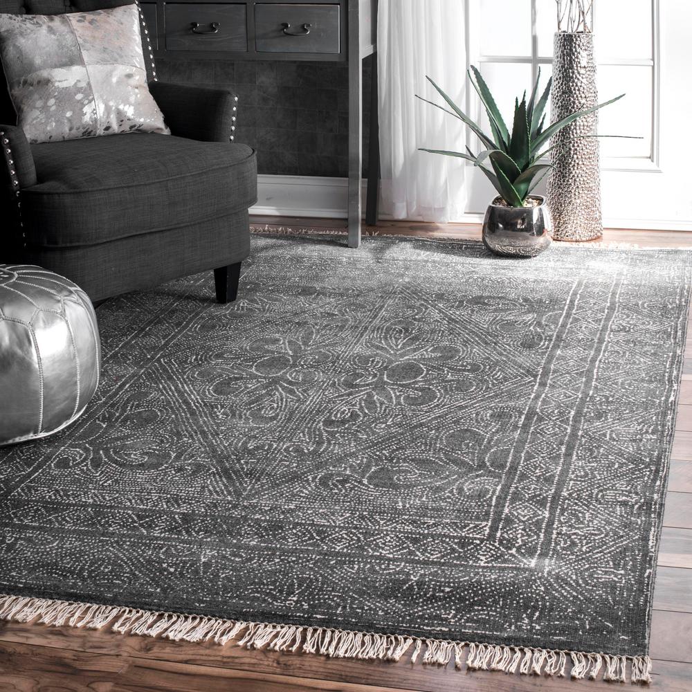 Nuloom Nidia Fleur De Lis Tassel Dark Gray 5 Ft X 8 Area Rug Mbpr01a 508 The Home Depot - Fleur De Lis Living Room Rugs Nuloom Nidia Fleur De Lis Tassel Dark Gray 5 Ft X 8 Area Rug Mbpr01a 508 The Home Depot - Fleur De Lis Living Room Rugs