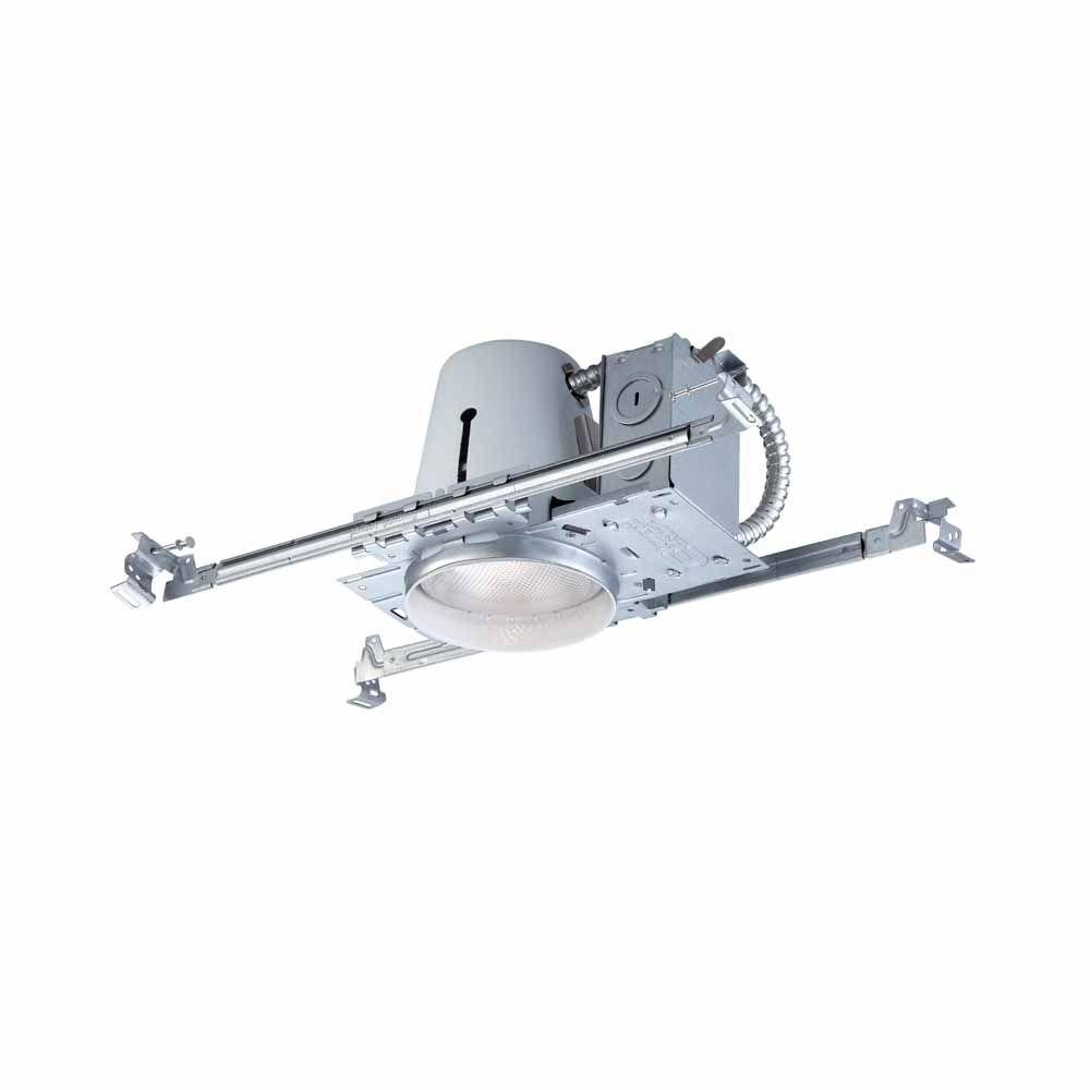 4 In Non Insulation Contact New Construction Recessed White Recessed Non Ic New Construction Housing 6 Pack