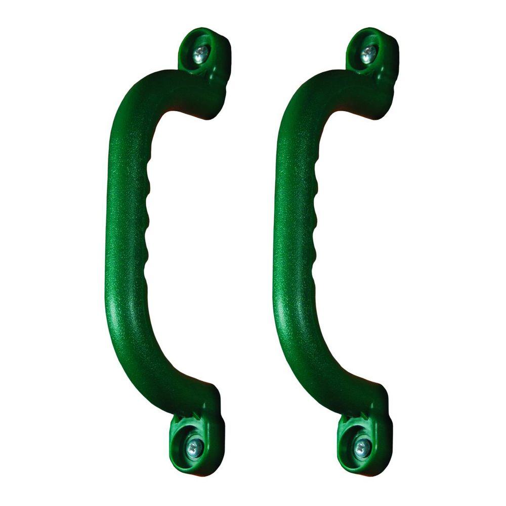 Gorilla Playsets Green Plastic Safety Handles 2 Set