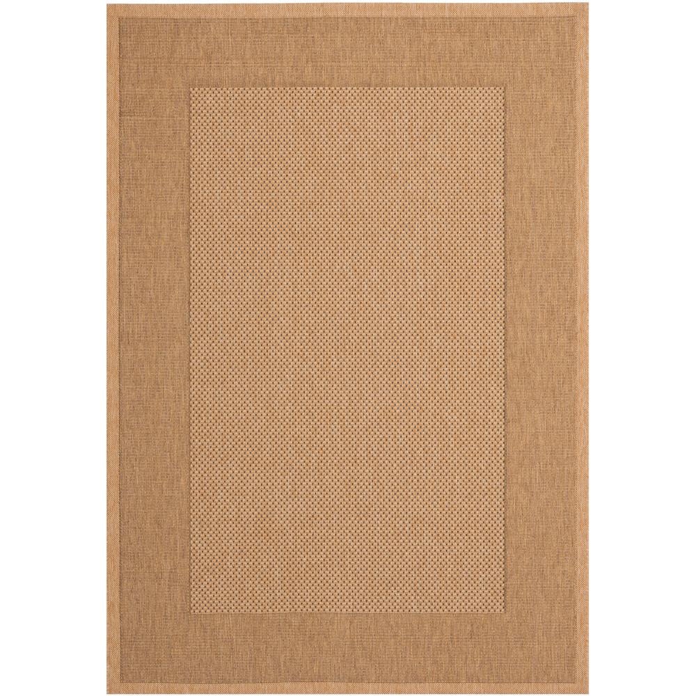 Safavieh Courtyard Gold/Natural 7 ft. x 7 ft. Indoor/Outdoor Round Area