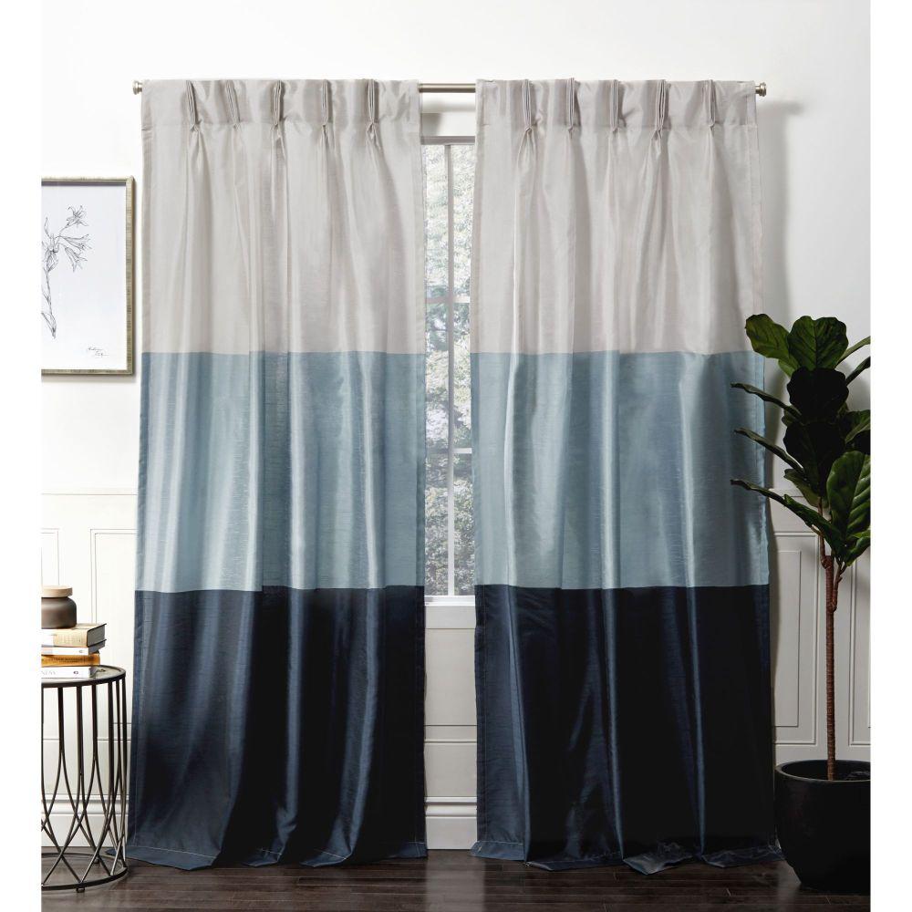 Polyester Pinch Pleats Curtains Drapes Window Treatments