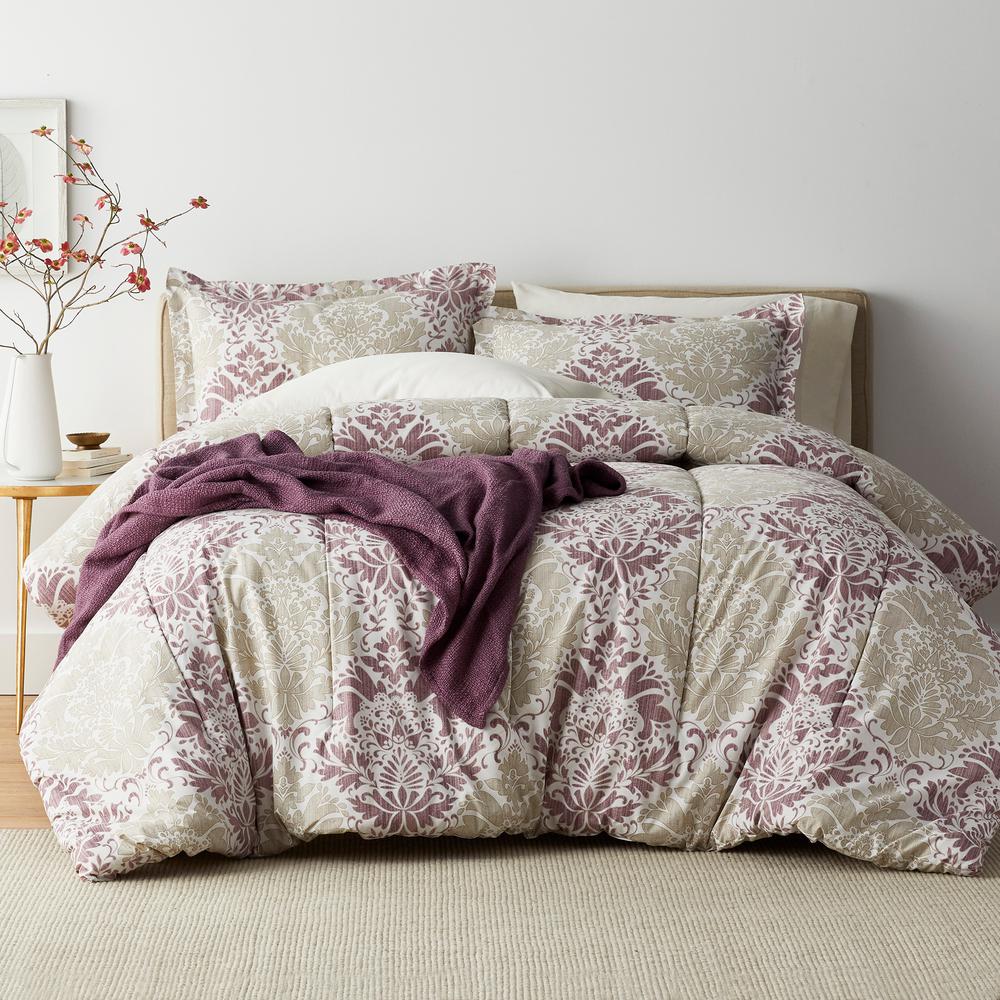 The Company Store Venetian Damask 3 Piece 200 Thread Count Cotton