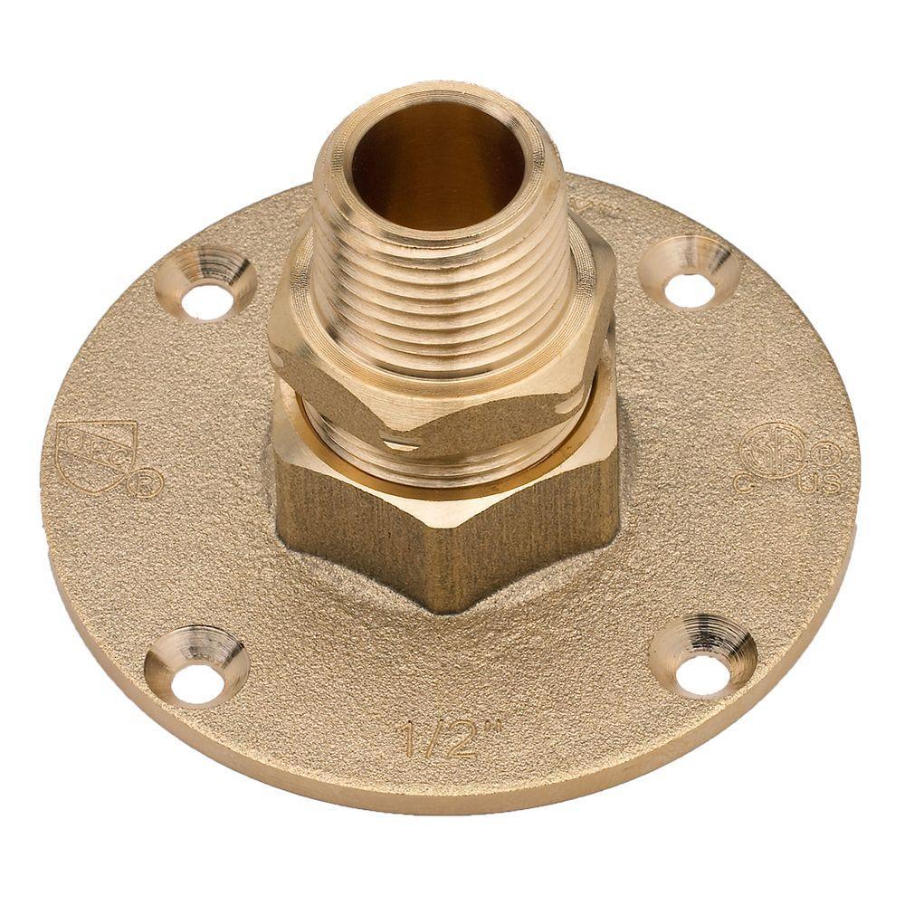 UPC 811000114648 product image for Flange. HOME-FLEX 1/2 in. Brass CSST x MIPT Termination Flange 11-464-005 | upcitemdb.com