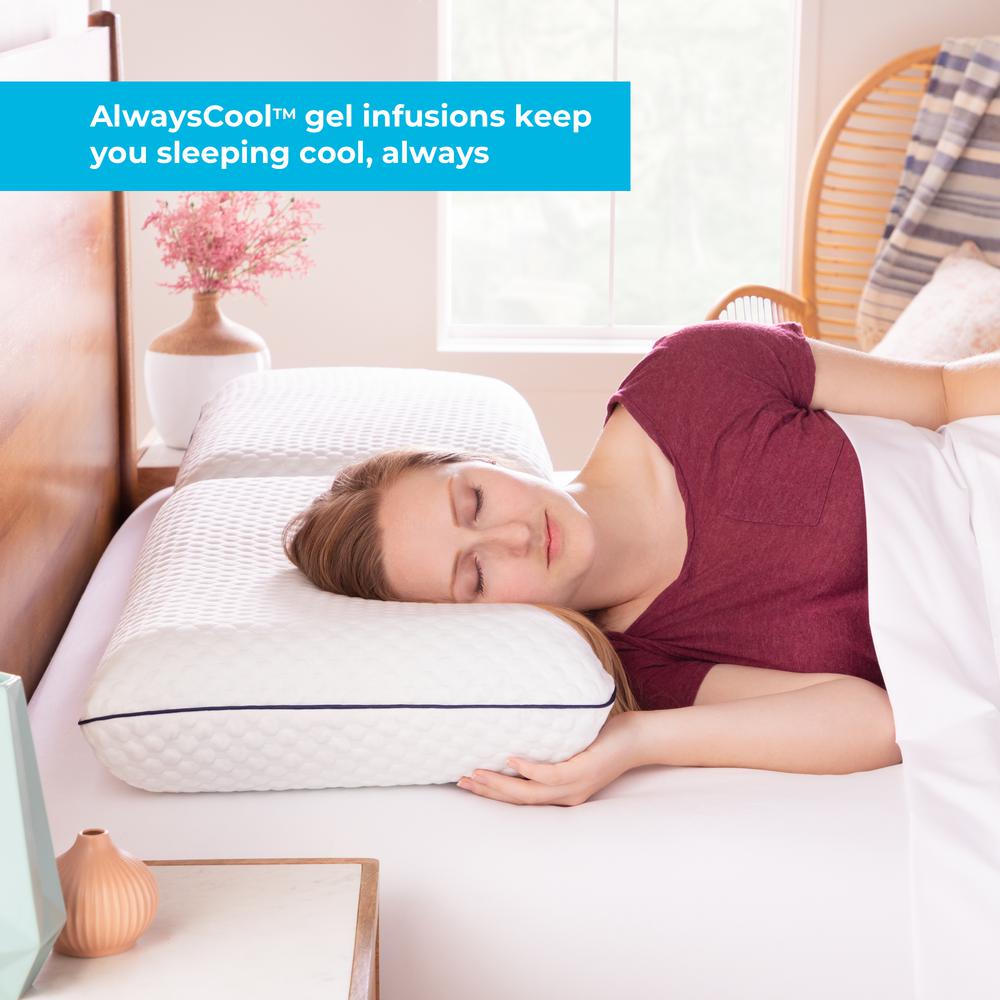 Linenspa Essentials Alwayscool Gel Memory Foam King Pillow