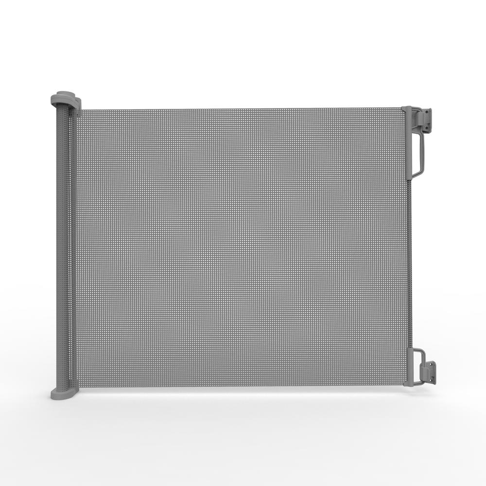 Perma Child Safety 33 In H Outdoor Retractable Gate Extra Wide Gray 2741 The Home Depot