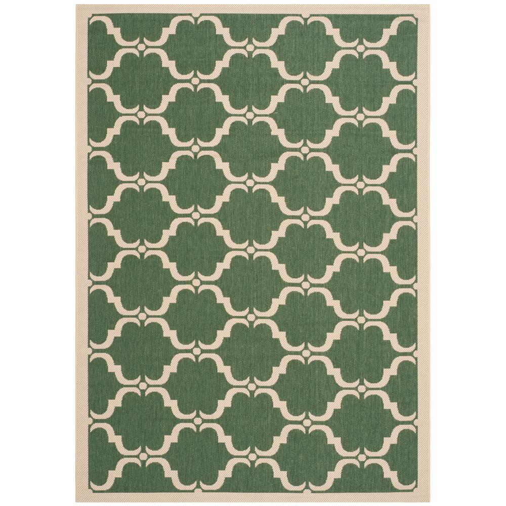 Safavieh Courtyard Dark Green/Beige 4 ft. x 6 ft. Indoor/Outdoor Area