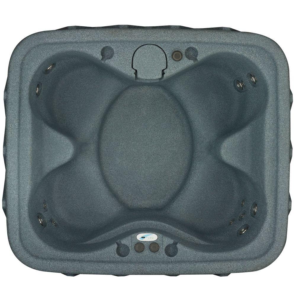 AquaRest Spas AR400 4Person Spa with 14 Jet in Stainless Steel, Easy