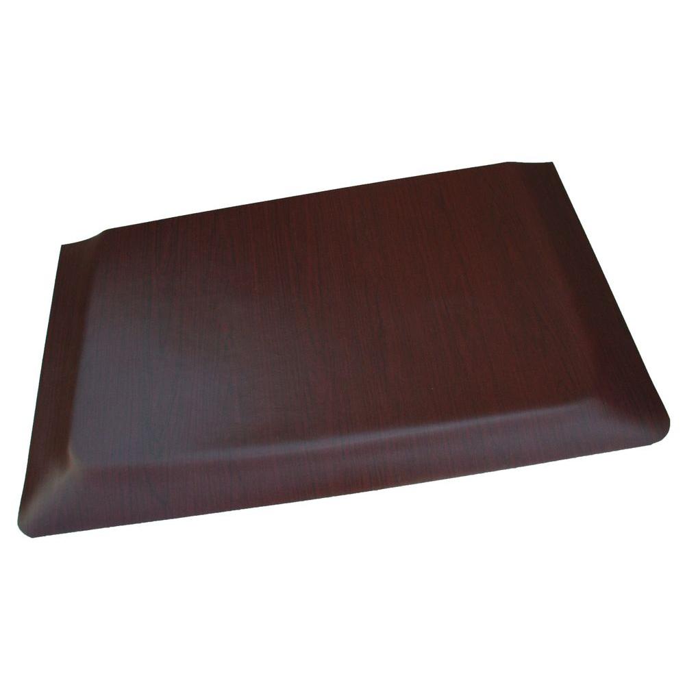 Rhino Anti Fatigue Mats Soft Woods Walnut Wood Grain Surface 24 In