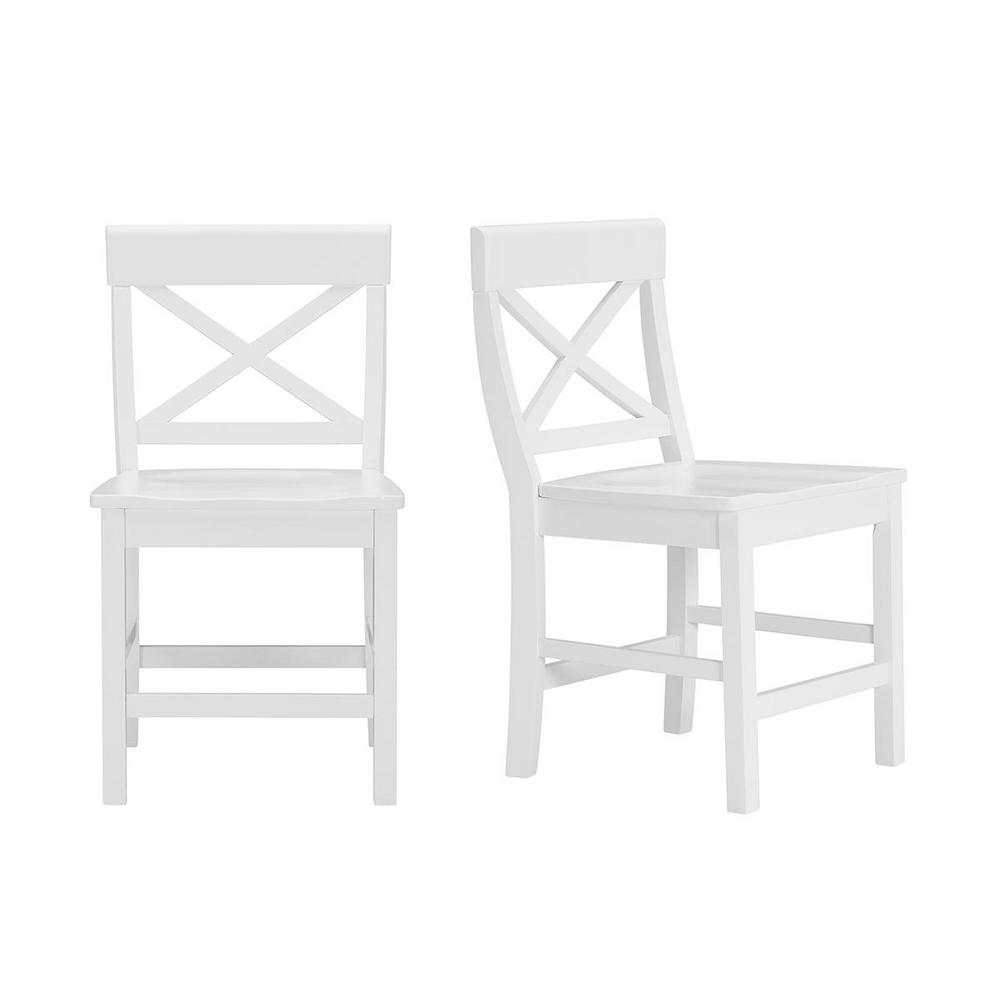 StyleWell StyleWell Ivory Wood Dining Chair (Set of 2) (19.97 in. W x 37.44 in. H) DC 2001Ivory