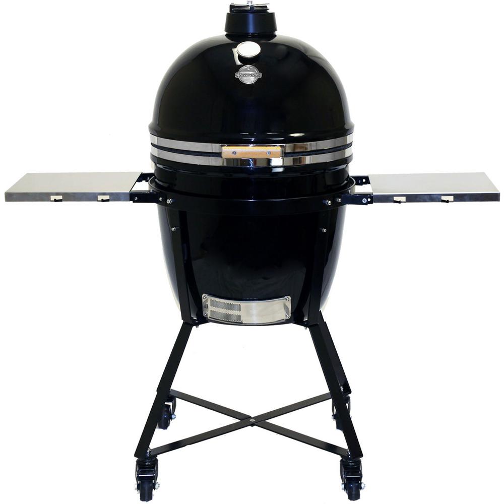 GRILL DOME Large Infinity X2 Kamado Charcoal Grill with Cart and