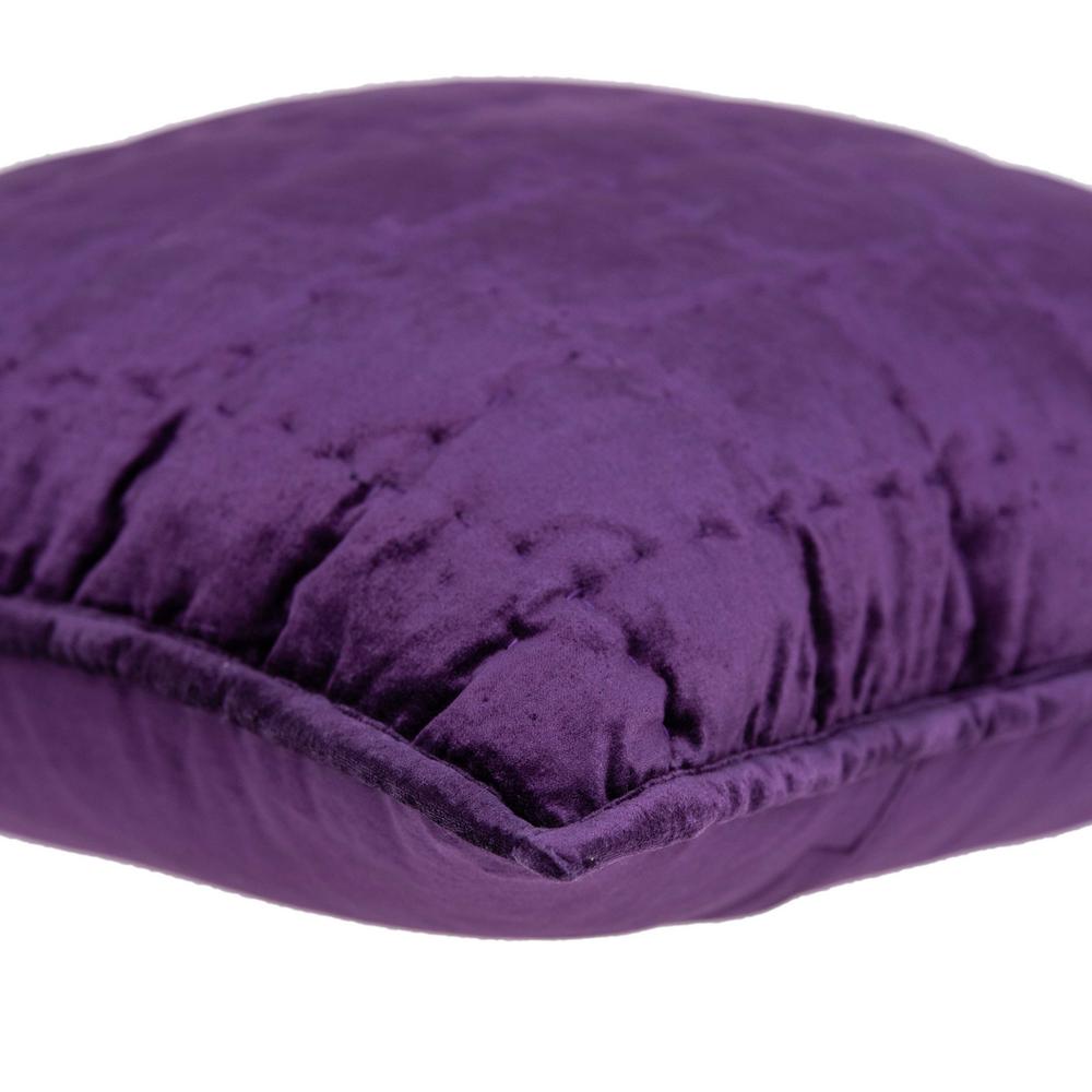 Homeroots Jordan 20 In Purple Solid Color Throw Pillow Cover