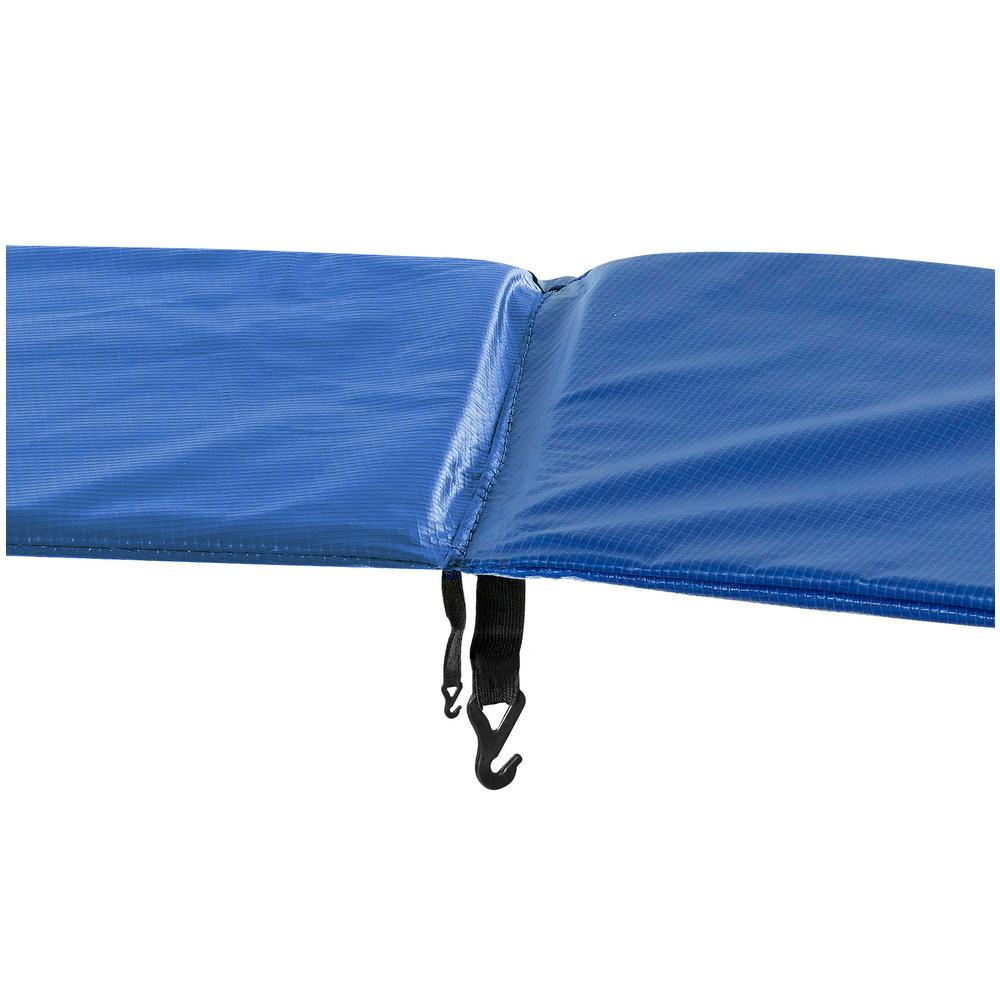 Upper Bounce 8 Ft Super Trampoline Safety Pad Spring Cover Fits For 8 Ft Round Blue Trampoline Frames Ubpad S 8 B The Home Depot