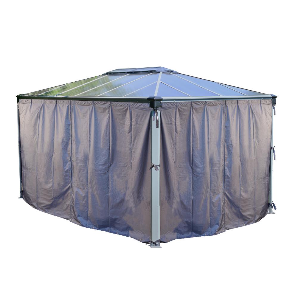 Apex Garden Universal 10 Ft Gazebo Privacy Screen Curtain 1 Side