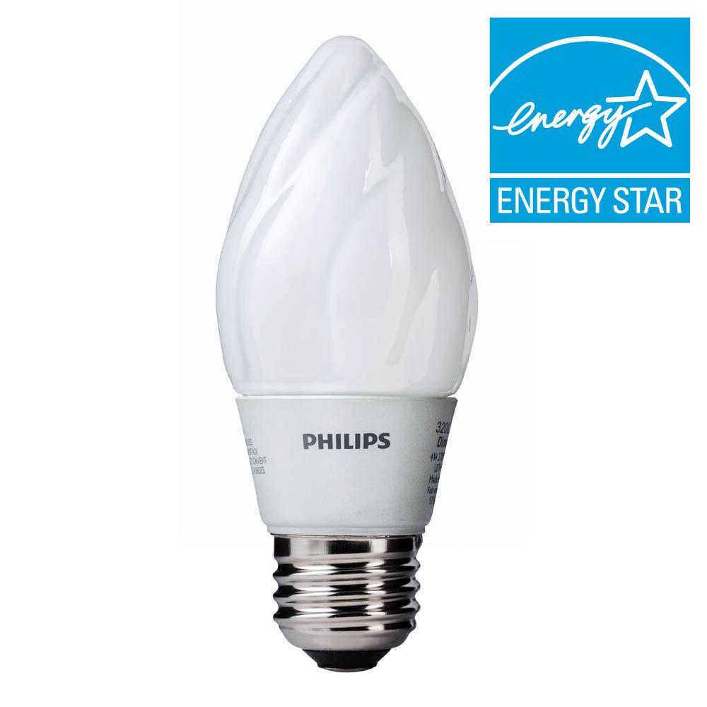 Philips 45W Equivalent Soft White F15 Dimmable LED Light Bulb (E