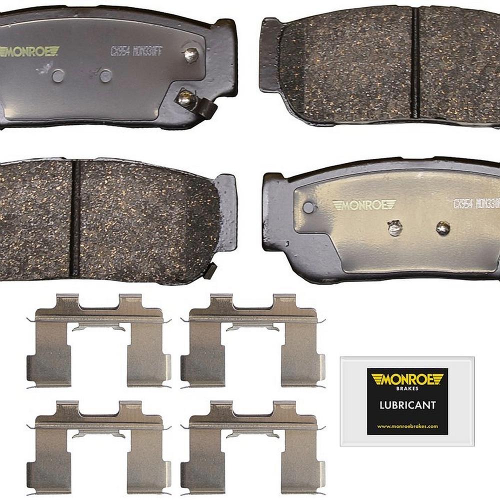 Monroe Brakes Rear Monroe Total Solution Ceramic Brake Pads fits 2003