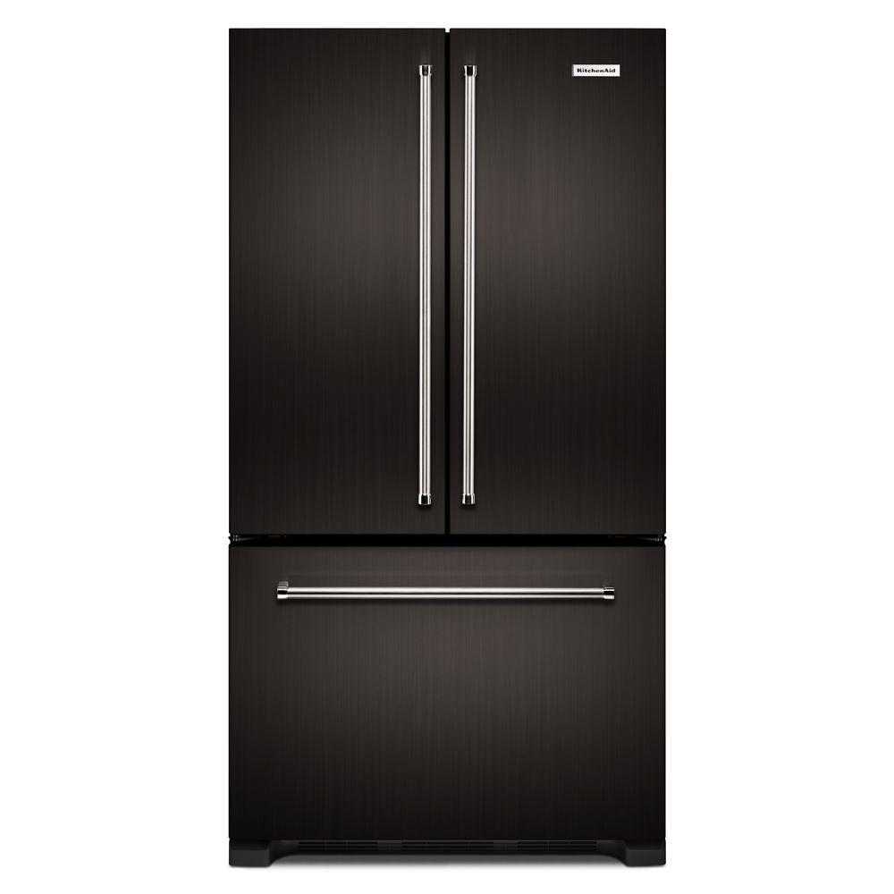 Kitchenaid 219 Cu Ft French Door Refrigerator In Black