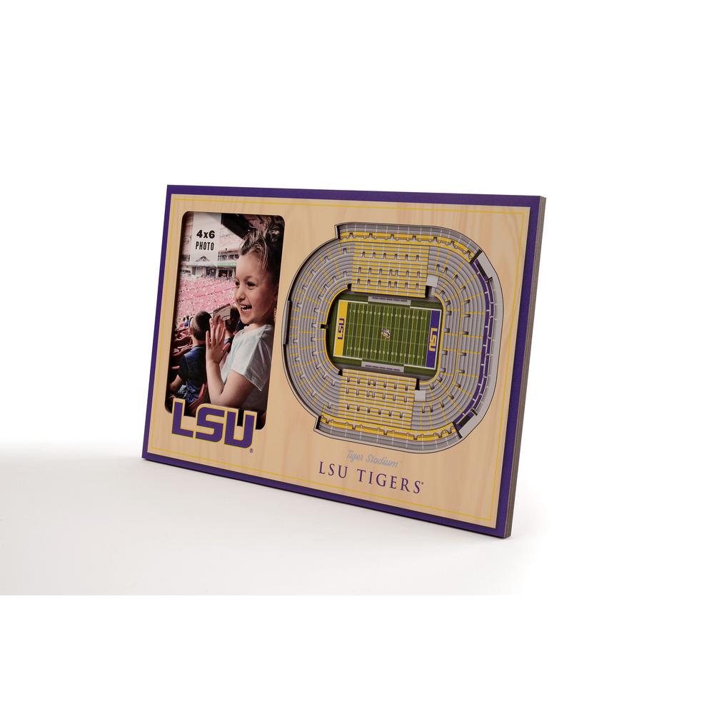 Youthefan Ncaa Lsu Tigers Team Colored 3d Stadiumview With 4 In X