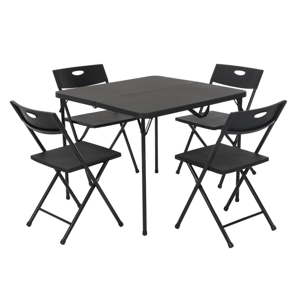 folding card table and chairs set target