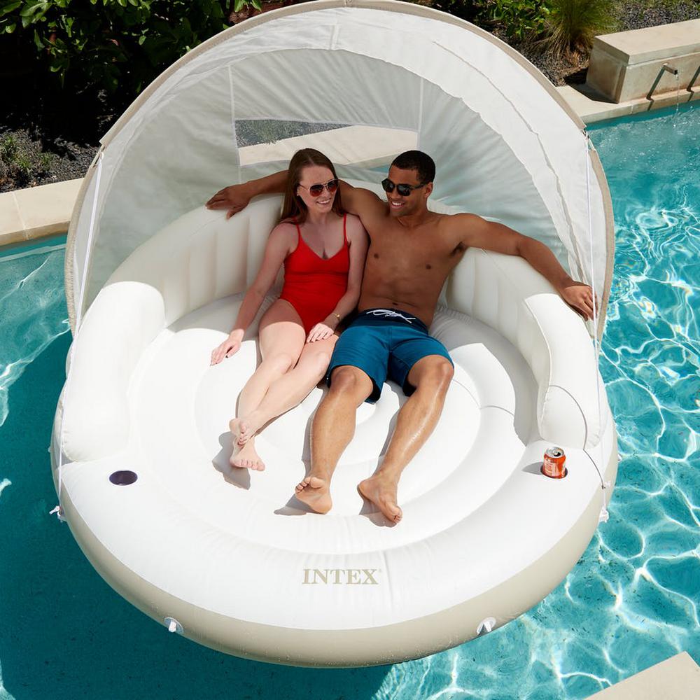 pool float with canopy for adults