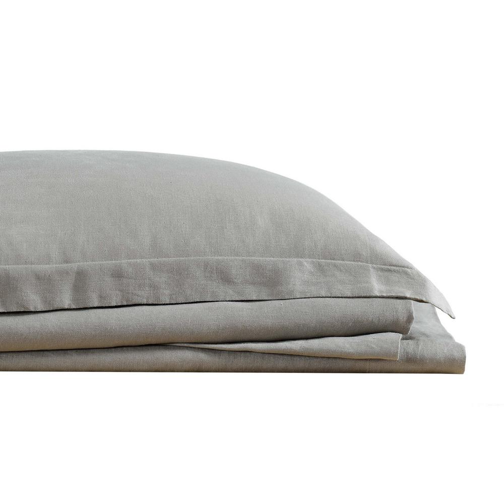 Brooklyn Loom Nature Flax Linen Taupe Grey King Sheet Set Sheet Set