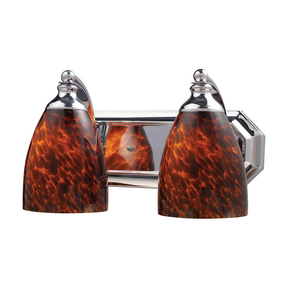 Polished Chrome Titan Lighting Vanity Light