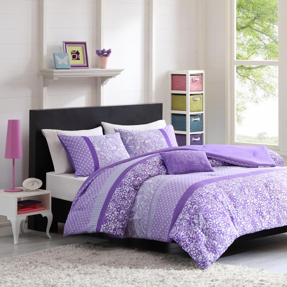 Full Queen Purple Comforter Comforters Comforter Sets
