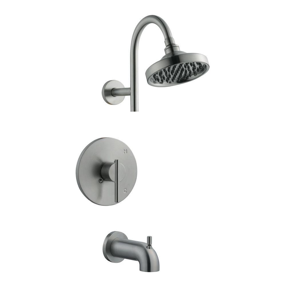 Design House Geneva Single Handle 1 Spray Tub And Shower Faucet In