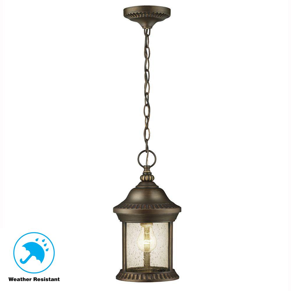 Hampton Bay Cambridge 1 Light Outdoor Es Bronze Hanging Lantern Hampton Bay Cambridge 1 Light Outdoor Es Bronze Hanging Lantern