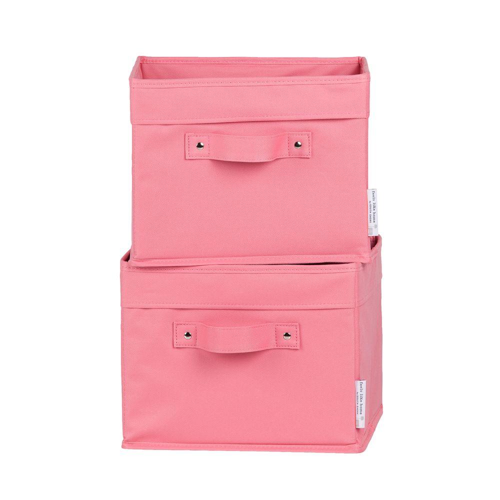 South S 11 In X 9 Storit Small Pink Polyester Basket 2 Storit Small Pink Polyester Basket 2 Pack