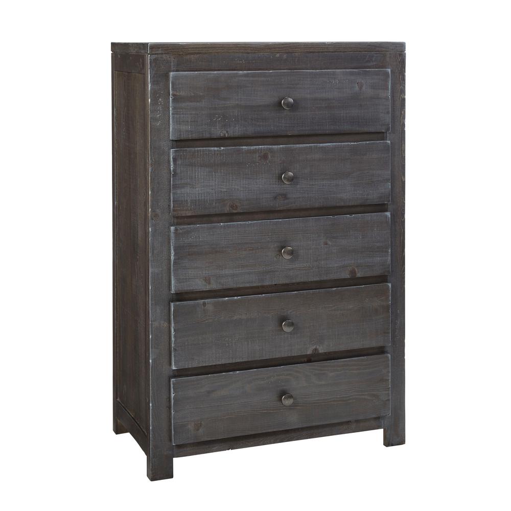 South S Morning Dew 5 Drawer Chocolate Chest 9016035 The Home Wheaton 5 Drawer Charcoal Chest