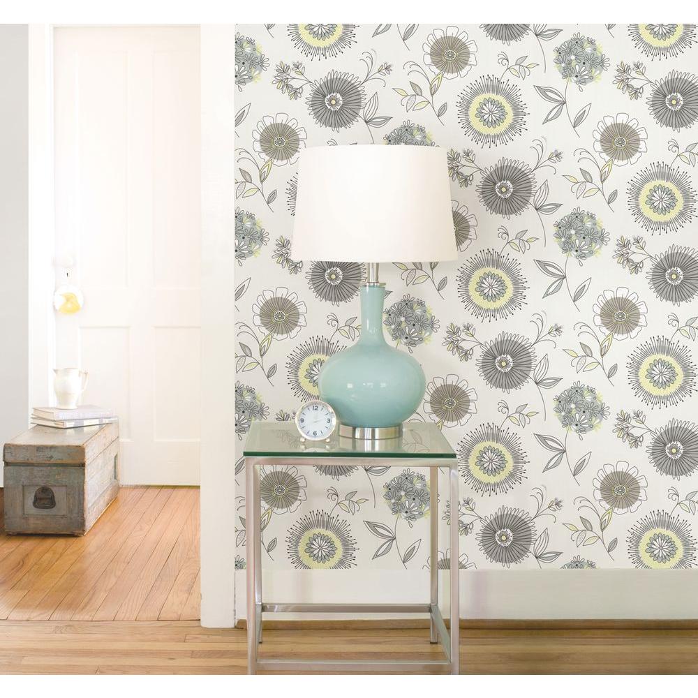 Beacon House Maisie Green Floral Burst Wallpaper253520682 The Home